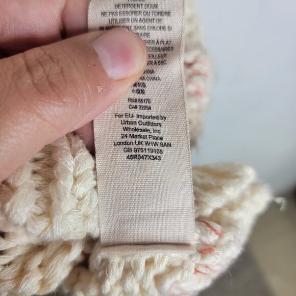 Free People Star Spangled American Flag Cardigan Sweater Oversized Boho Medium - Picture 5 of 8